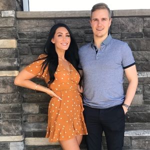 Dynamite Wrap Waist Dress